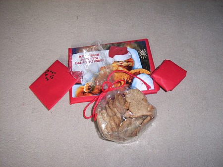 Twitpic selbstgestempeltes Geschenkpapier, Garfield-Weihnachtskarte, schön #ctw09