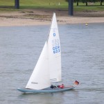 Segelboot auf dem Rhein